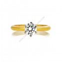 18k Yellow Gold Brilliant Cut 0.80ct Solitaire Diamond Engagment Ring